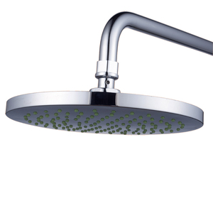 8寸增压顶喷淋蓬头 淋浴花洒喷头 大花洒单头 不锈钢背面板 通用