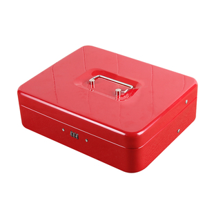 儿童零钱整理箱带钥匙手提收银箱多功能密码收款箱收银票据收纳箱