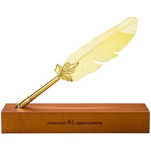 Modern永恒笔系列复古羽毛笔 不用墨水的钢笔 金属老不死笔 办公