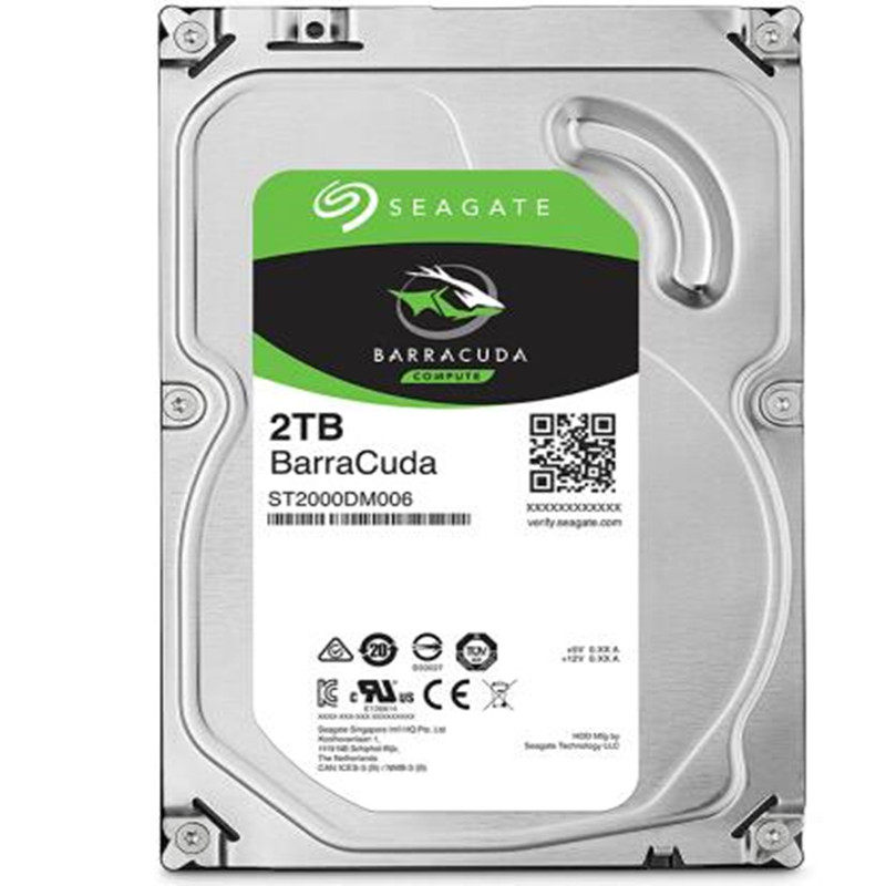 全新希捷3.5寸7200转2T台式机电脑主机硬盘录像监控安防NAS存储