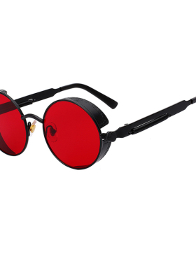 圆框形音嘻哈hiphop蒸汽太阳眼镜