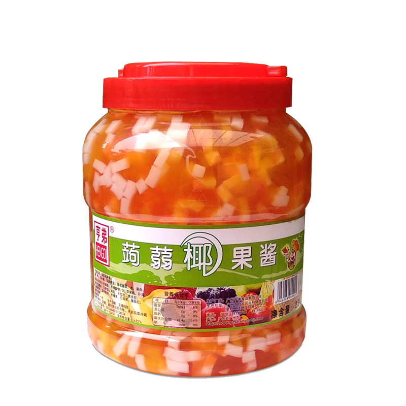 上统三色蒟蒻水晶果加盟店彩色