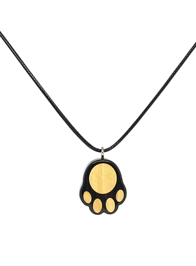 可爱猫爪项链肉垫狗爪黑檀木手作