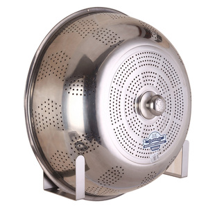 大锅盖架免打孔厨房壁挂式304不锈钢锅盖收纳架家用锅架挂锅盖架