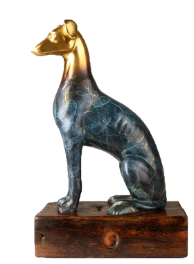 铜狗生肖中式风金属制品摆件