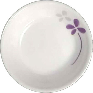 美国进口康宁耐热玻璃餐具紫色幸运草鱼盘深浅汤碟长条方盘分割盘