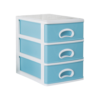 办公桌面收纳盒塑料多层小抽屉式文件化妆品收纳柜杂物饰品整理箱
