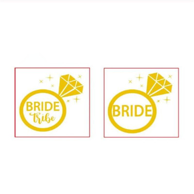 烫金单身派对纹身贴bachelorette