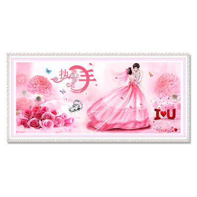 钻石画满钻结婚情侣5D客厅点贴钻十字绣卧室砖石画2025新款钻石绣