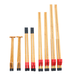 儿童踩高跷幼儿园木质高跷学生实木高跷手扶高跷脚架成人传统高跷