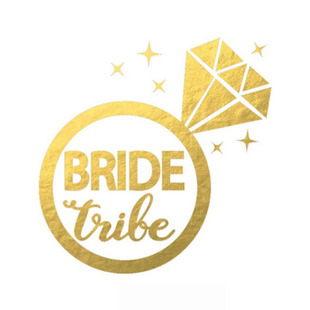 新品 爆款bride bridesmaid tattoo单身派对纹身贴纸Bachelorette