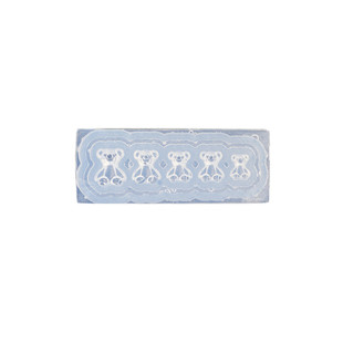 网红硅胶美甲雕花模具财神爷福气牛米妮招财猫新年指甲磨具饰品