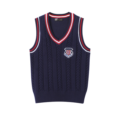 春秋外穿针织毛衣坎肩儿童马甲