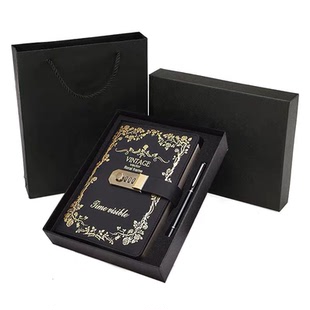 密码本带锁日记本唯美笔记本子简约文艺少女心复古风格手帐本记事本子男女小学生加厚个性创意多功能指纹文具