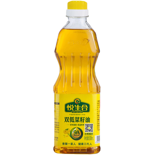 悦生合 小榨绵香500ML纯正双低菜籽油小瓶宿舍炒菜非转基因食用油