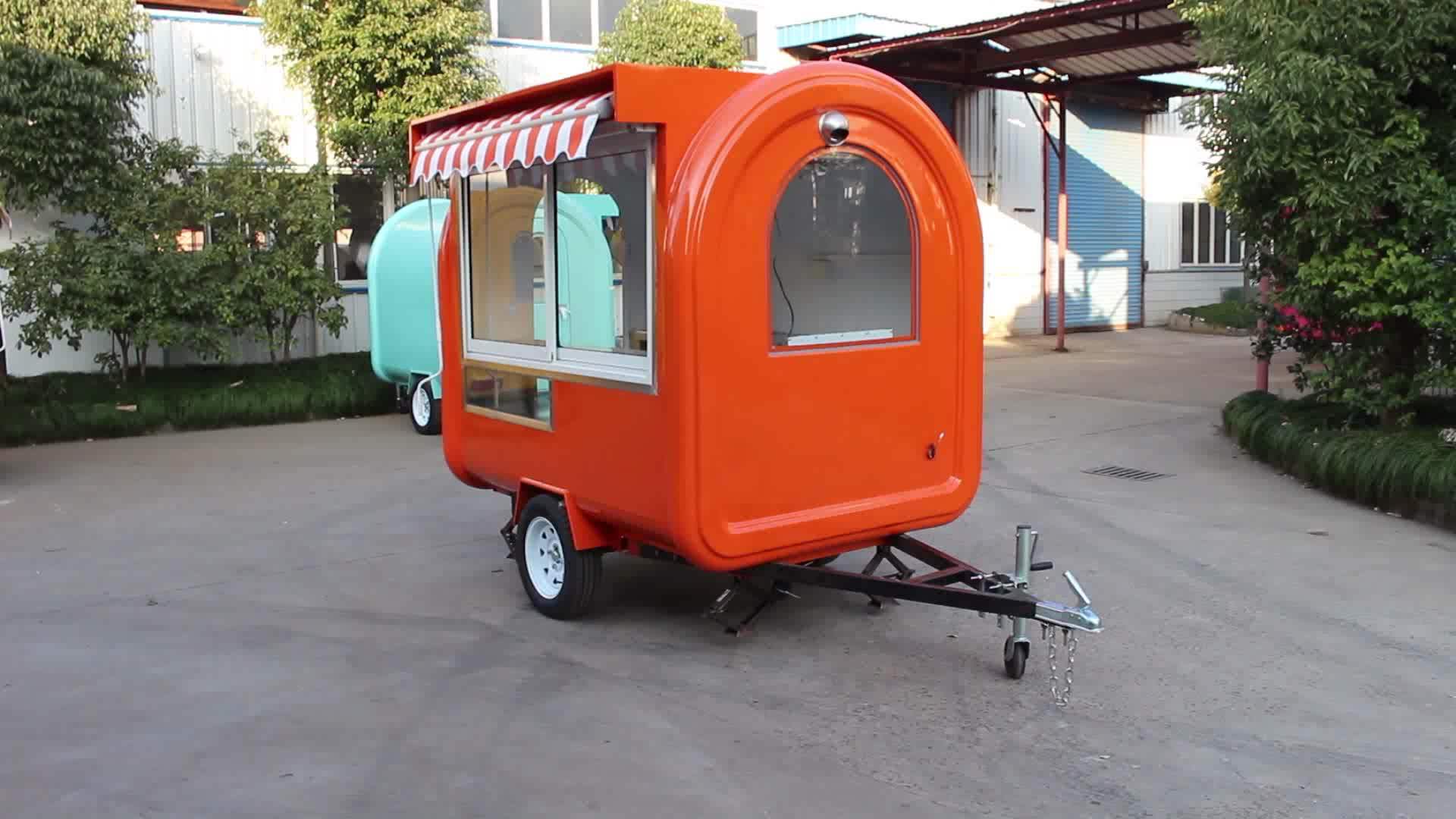 European Standard Mobile Towable Concession Donuts Ice Cream Food Cart