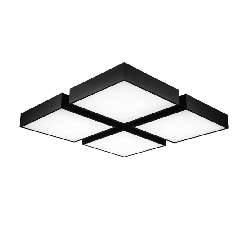 大气方型LED吸顶灯简约办公室灯组合吸顶灯工作室会议室定制灯具_虎窝淘