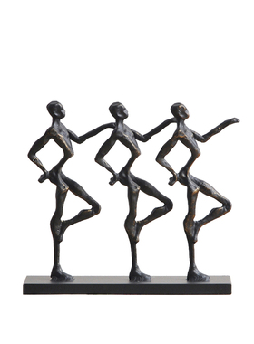 样板间会所电视柜人物软装饰品