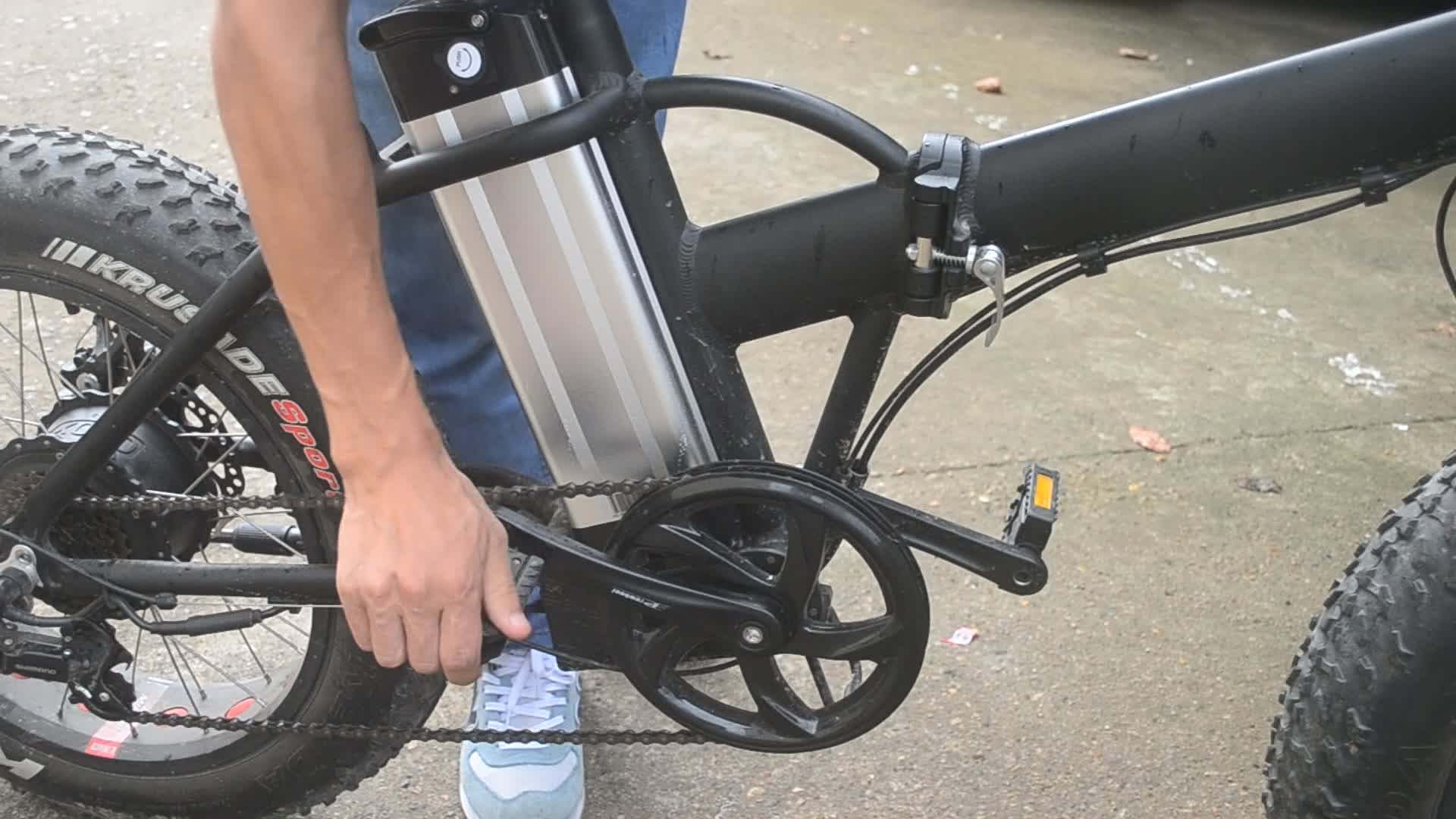 48v 500w Bafang Motor 20inch Folding Fat Tire Electric Bike/electric