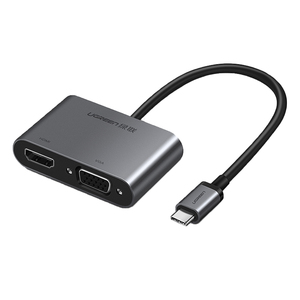 绿联typec转hdmi扩展坞vga转换器笔记本连接电视显示投影仪雷电3ipadpro接头适用苹果macbook电脑华为p40手机