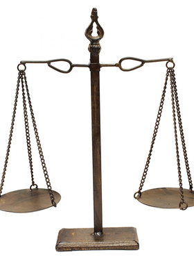 高雅美式风铁艺术天枰平衡器摆件