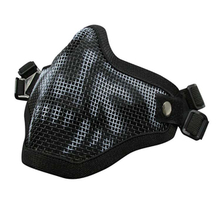 包邮V1双带半脸面具战术铁网护嘴钢丝网防护面罩野战护脸