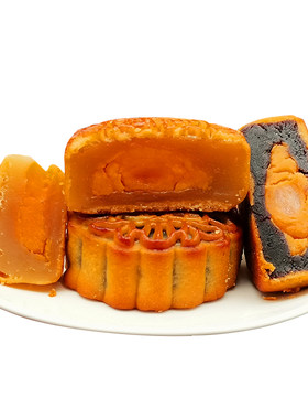 吉香莲月饼广式双蛋黄莲蓉多口味