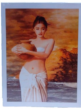 diy平面风景名画手工益智玩具