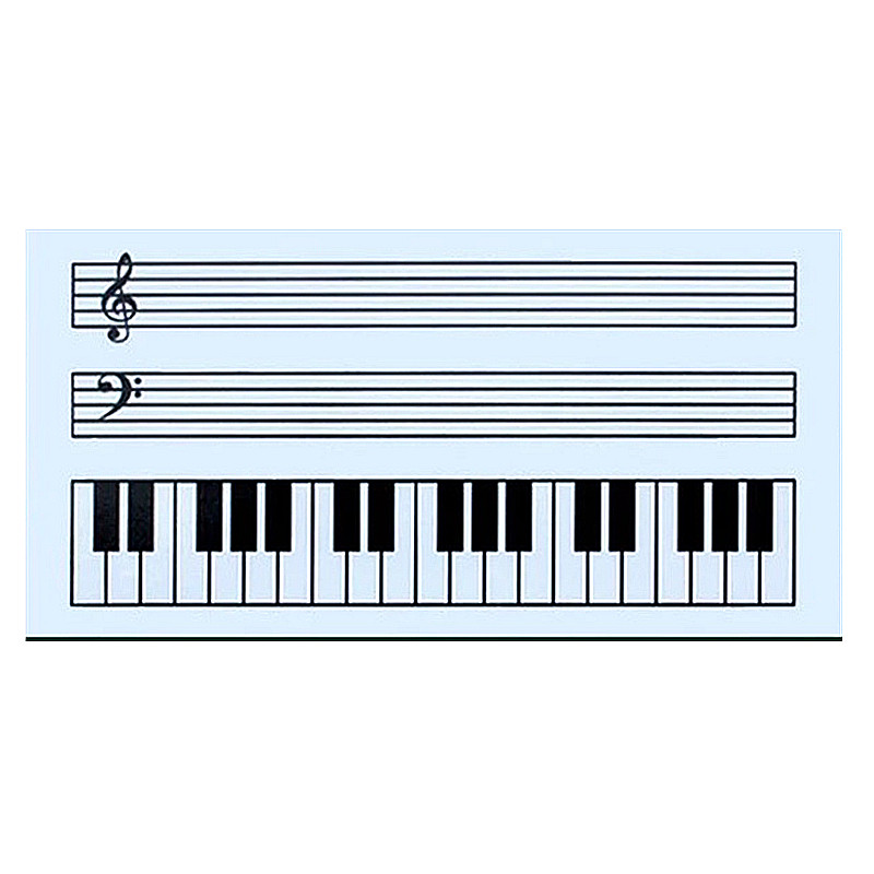 教学可擦写五线谱软磁性白板贴高低音钢琴键入门培训教具音乐黑板