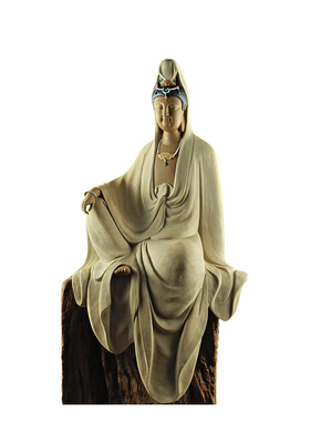 石湾公仔手工艺观音陶瓷装饰品