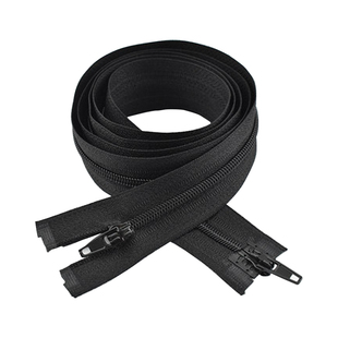 睡袋拉链长款3号尼龙双头双开被子被套用的拉链拉锁配件白色1.2米