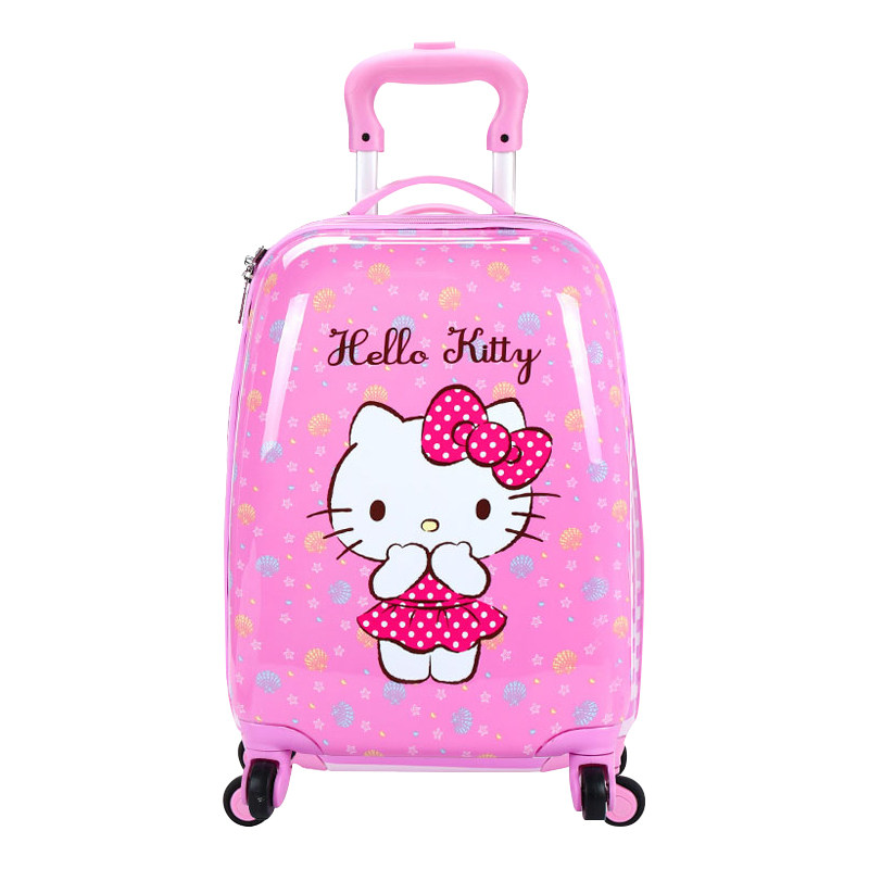 kt猫儿童行李箱拉杆箱女童hellokitty公主18寸宝宝卡通旅游旅行箱