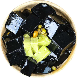 香美仑1kg*10包烧仙草粉布丁粉免煮黑凉粉整箱批发奶茶店商用原料