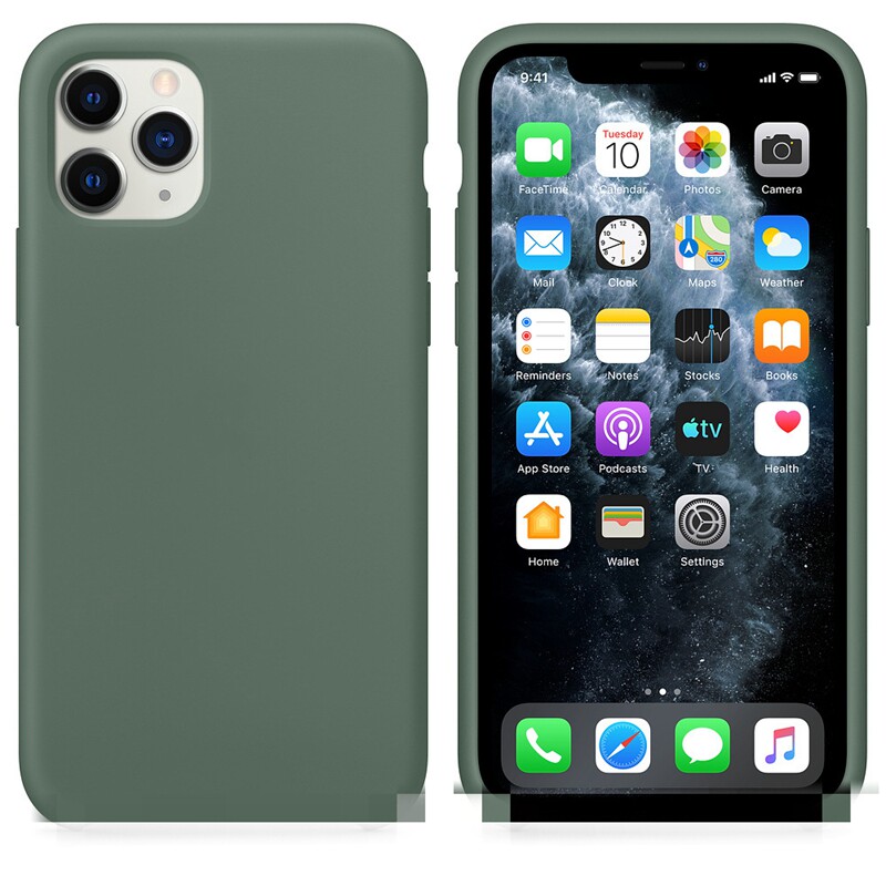 适用于官方正品iPhone11Promax液态硅胶手机壳原装保护套简约防摔三边保护马卡龙