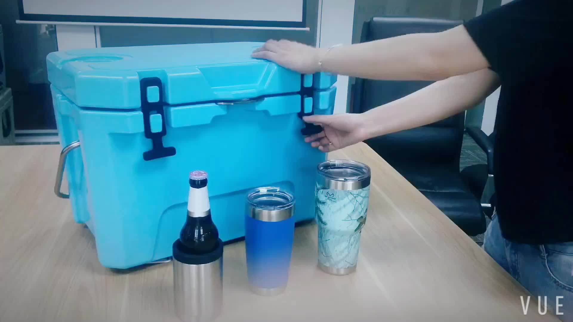 Everich Custom Color Logo Plastic Rotomolded Ice Coolers Box With