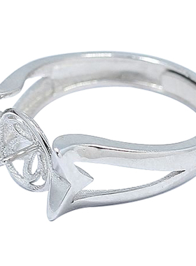 diy时尚风珠子蜜蜡镶嵌戒指空托