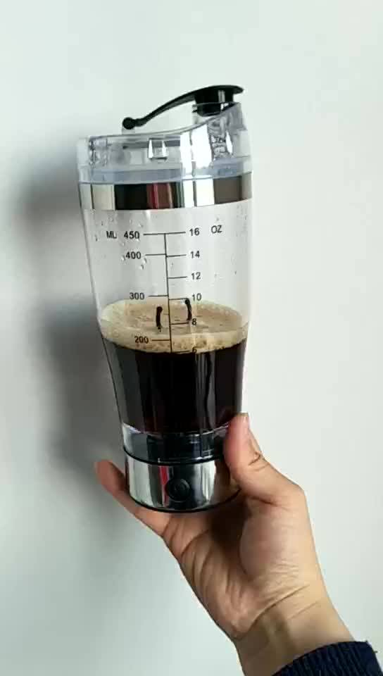 New Style Plastic Self Stirring Cup Protein Shaker Bottle Joy Shaker