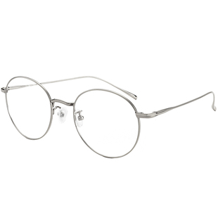 佐川圆框眼睛框镜架女超轻纯钛近视眼镜框男复古素颜神器眼镜框女