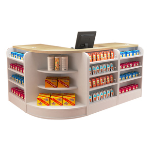 母婴店收银台文具药店水果零食便利店烟酒柜店铺小型超市收银柜台