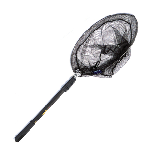 渤洋折叠抄网三节可伸缩定位鱼抄单丝/网布铝合金杆两种网头可选