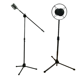 影楼复古着婚纱橱窗道具夜上海圆盘仿真麦克风话筒支架小头麦克风