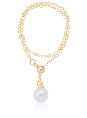 单颗可调节小众品牌风珍珠戒指