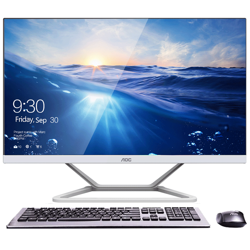 aoc一体机24英寸i3i5i7品牌主机开箱评测,后悔买迟了?