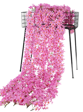仿真花藤植物空调管道缠绕吊顶