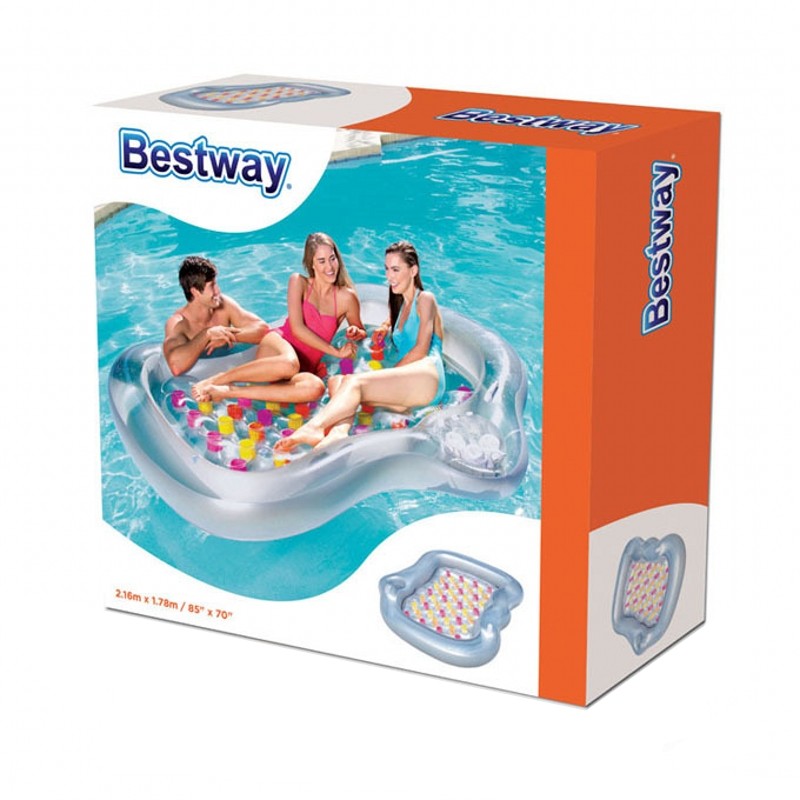 正品双人水上Bestway浮排躺椅