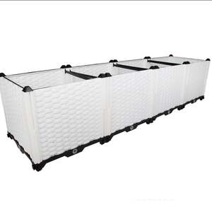 阳台蔬菜种植箱家庭菜园塑料花盆长方形阳台种菜箱防腐木花槽