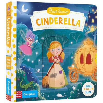 First Stories BUSY系列 童话篇 纸板书 Cinderella 灰姑娘 操作机关书 英文原版绘本 亲子互动故事  英语启蒙认知