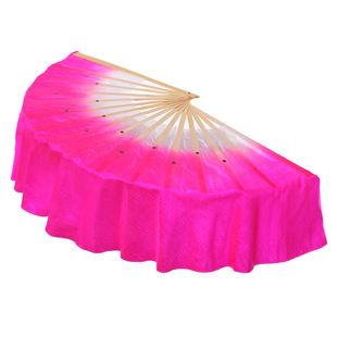 舞蹈扇双面跳舞扇加长扇骨一尺二成人广场舞秧歌扇茉莉花舞蹈扇子