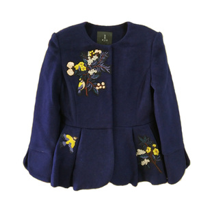 淑女屋专柜正品冬季森林公主甜美短款毛呢外套ELW02款1680