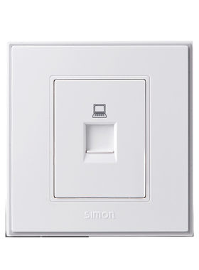simon开关插座86型电脑网线墙壁